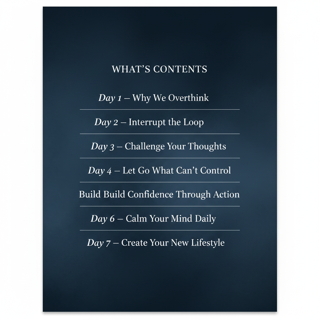 The 7-Day Overthinking Detox