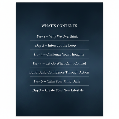 The 7-Day Overthinking Detox